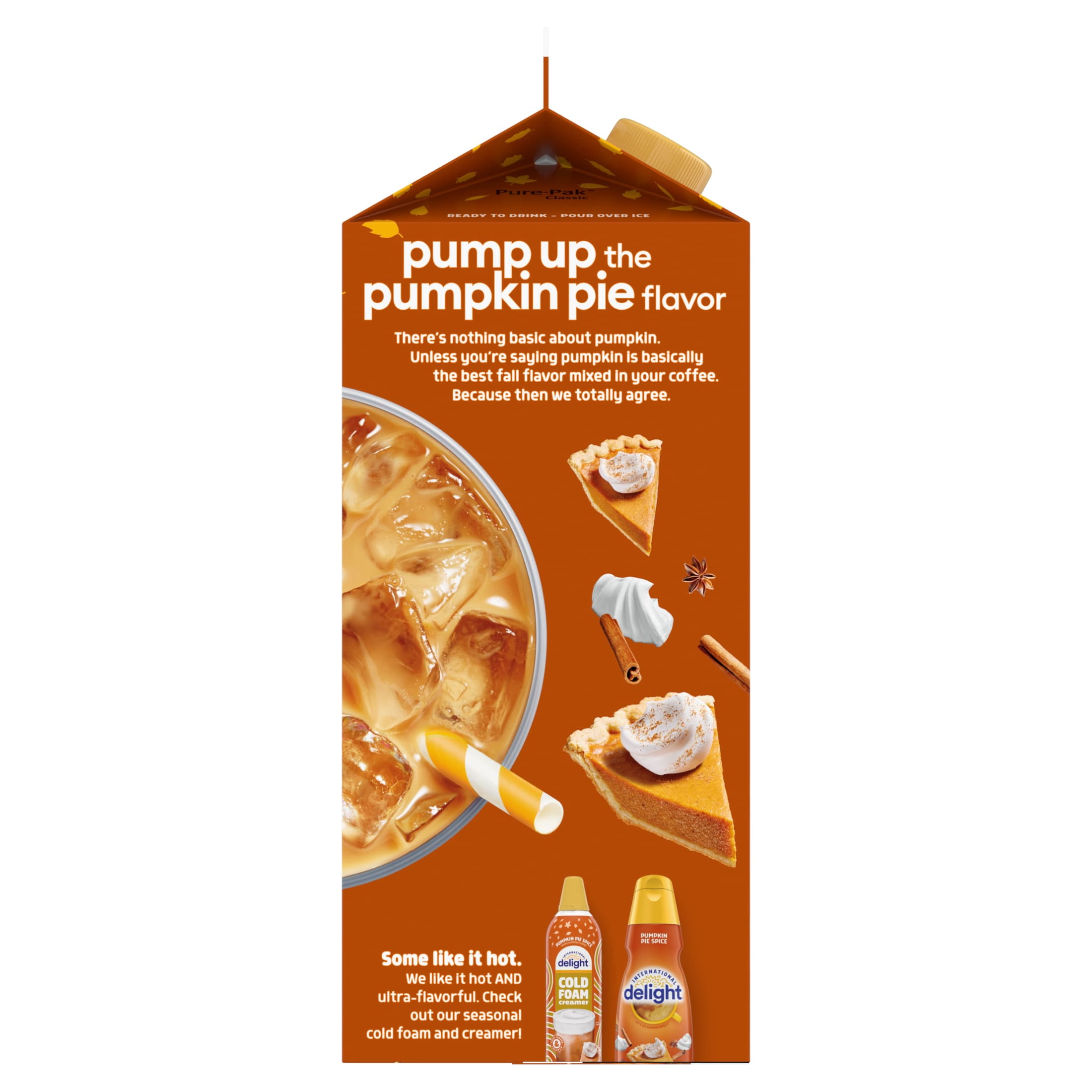 International Delight Pumpkin Pie Spice Iced Coffee, 64 fl oz Carton
