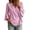 Light Purple #107, variant on Womens V Neck Shirts with Hem Bell Sleeves and Loose Fit Collar Red XL