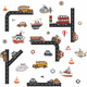 thumbnail image 1 of Vinil Decorativo H&Jess Interiores Infantil Niños Sticker carretera, 1 of 2