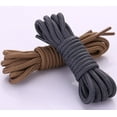 thumbnail image 6 of Santimon 2 Pairs Round Boots Laces Classic Durable Shoes Laces for Boots Hiking Boots Work Boots 27" Black, 6 of 8