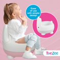 thumbnail image 4 of ToeZee Bunny Toddler Potty Training Toilet Seat - Comfortable Toddler Toilet Seat - Easy to Clean Removable Bowl - Non-Slip Kids Potty Chair - Toddler Potty Seat for Boys & Girls Gray, 4 of 7