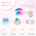 thumbnail image 2 of Xingzhi 3pieces Easy To Keyboard Fidgeting Toy With LED Light Smooth And Odorless Gift, 2 of 6