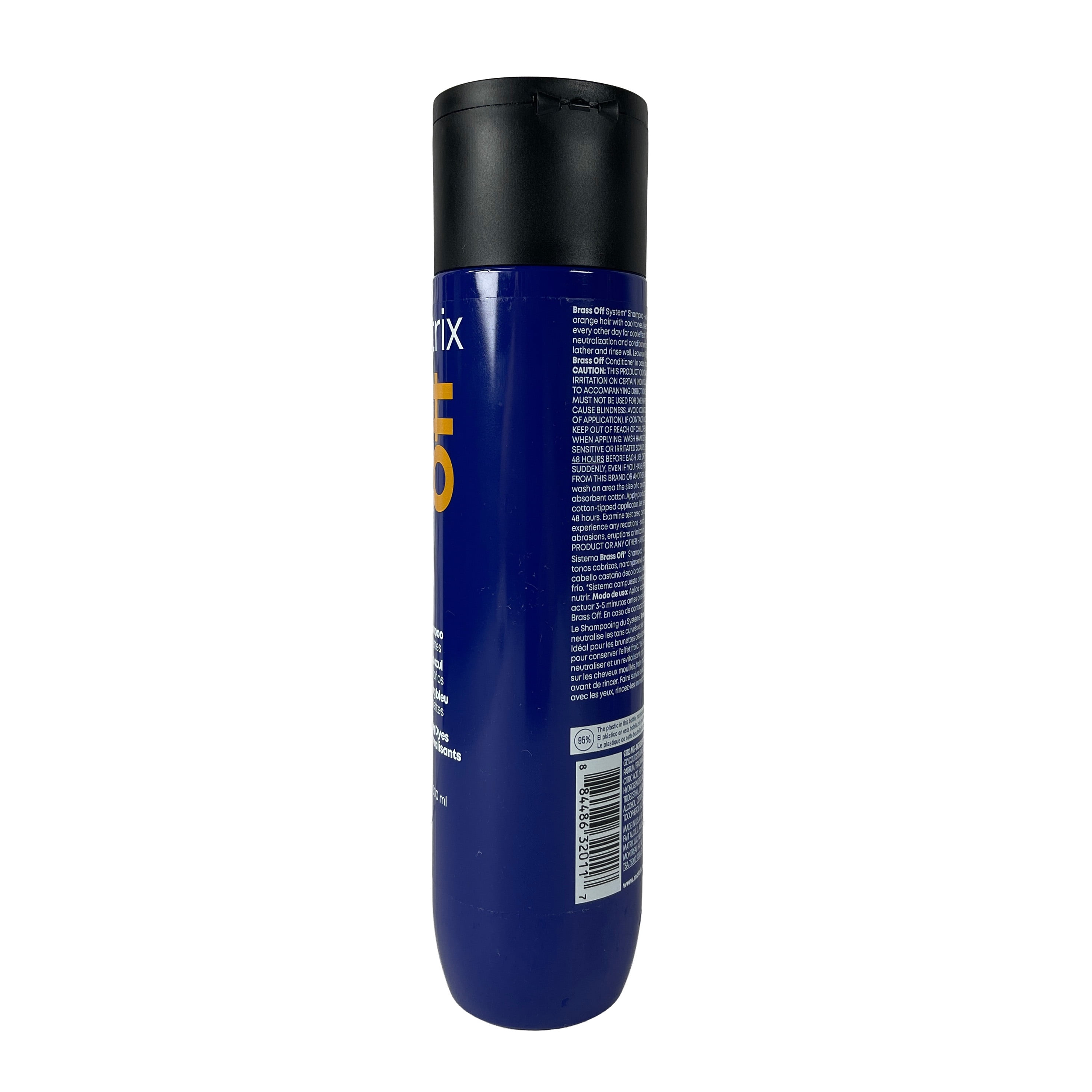 Matrix Brass Off Blue Toning Shampoo 10.1 oz / 300ml – Anti-Brass Color Refresh for Brunettes & Highlights