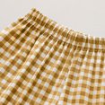 thumbnail image 7 of Eltusu Girls Outfit Sets, Plaid Elastic Waist Short Sleeve T-Shirts & Shorts Sets Yellow Size 3-4 T, 7 of 7