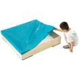 thumbnail image 4 of Outdoor Wooden Sand Box with Floor Cover and Waterproof Protection Cover, Square Sandpit for Kids, 4 of 6