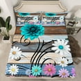 thumbnail image 2 of Castle Fairy Teenagers Butterfly Flower 4pcs Bed Sheets,Rustic Vintage King Sheets,Lodge Cabin Super Cozy Sheet Set,Lightweight Room Decor, 2 of 7