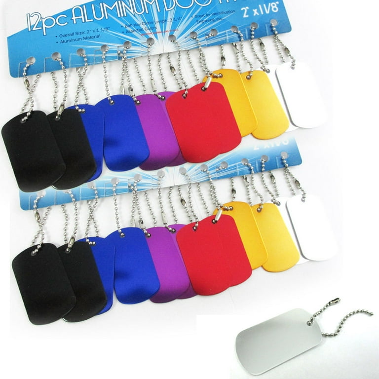 Aluminum Tags  Anodized Aluminum Tags Blank or Engraved 