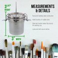 thumbnail image 4 of Lavadora De Cepillos De Lujo A Prueba De Fugas De Acero Inoxidable Us Art Supply, 4 of 5