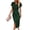 Atrovirens, variant on Women's Bodycon Midi Dress Short Sleeve V Neck Ruched Cocktail Party Dress Formal Slit Office Work Business Outfit Orange