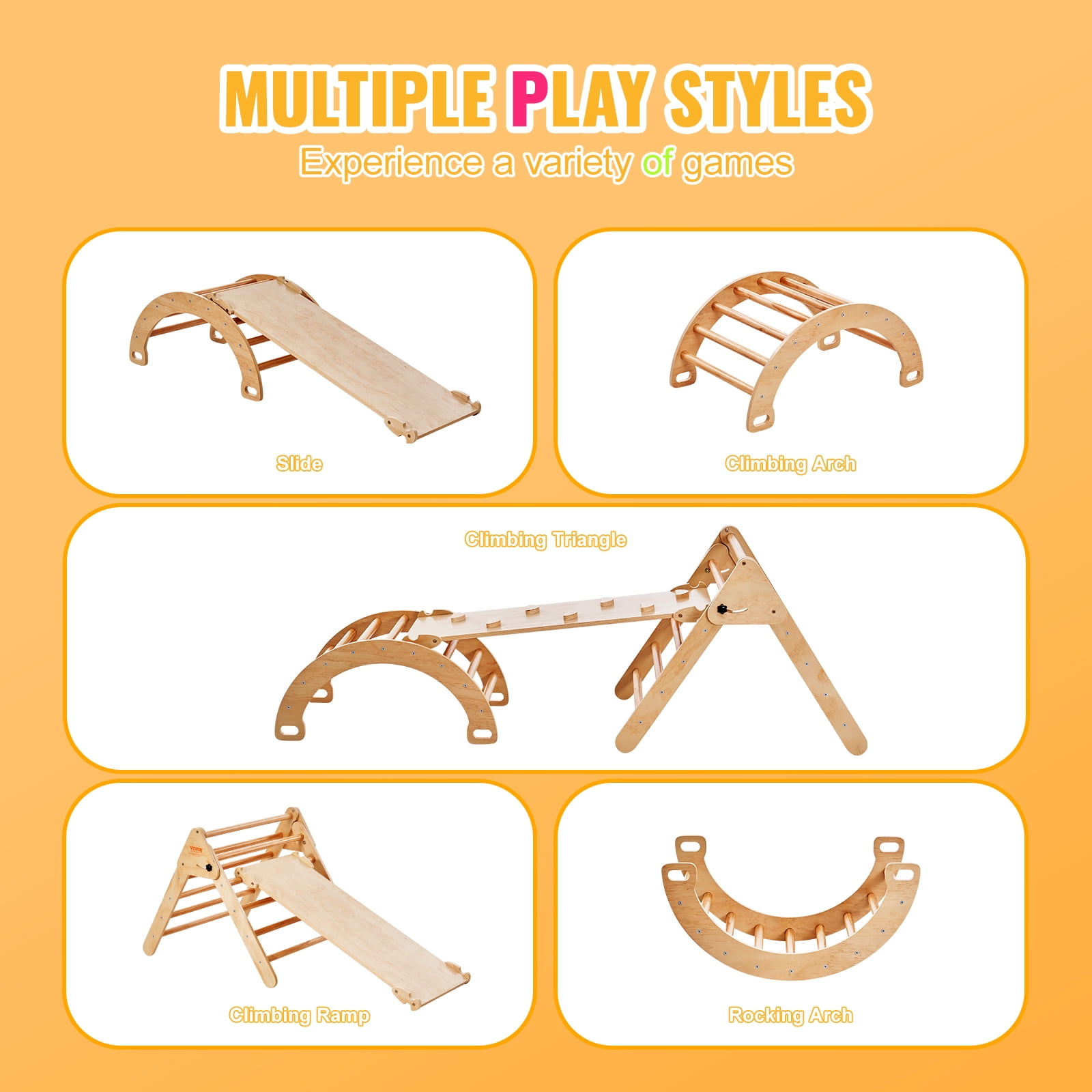 Triangle De Pikler Montessori, Parcours Motricité Bébé, Cadre D