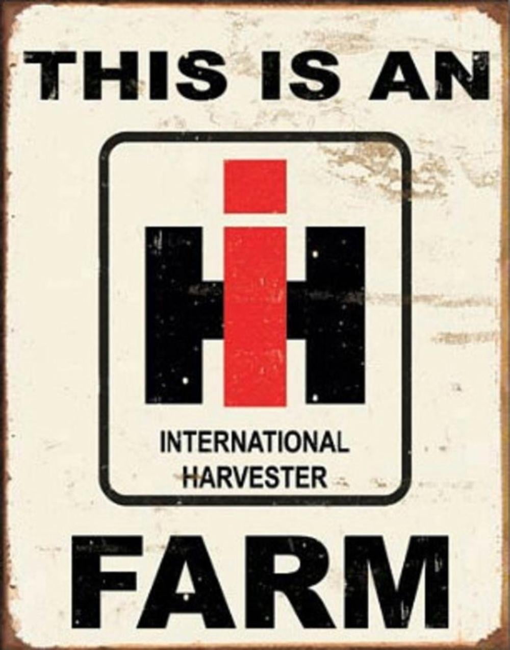 This Is An IH Farm Distressed Retro Vintage Tin Sign 13" x 16" 