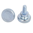 thumbnail image 2 of Unique Bargains M6x12mm Flat Knurled Head Fully Threaded Thumb Screws Bolts Fastener 4pcs, 2 of 3