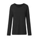 thumbnail image 4 of Camiseta de mujer con cuello en V y manga larga de color liso: diseño con tirantes y hombros al aire, mezcla de poliéster y spandex, fácil de combinar con leggings o vaqueros., 4 of 6