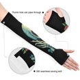 thumbnail image 3 of ALAZA Black Skeleton with Sunflower UV Sun Protection Arm Sleeves UPF 50+ Compression Cooling Sleeve 1 Pair, 3 of 7