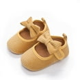 thumbnail image 3 of Yoyauz Baby Girl Mary Jane Shoes Anti Slip Rubber Sole Ballet Slippers Princess Dress Wedding Shoes Newborn Kids Shoes Toddler Shoes（0-12 Month）, 3 of 5