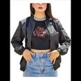 thumbnail image 2 of Chaqueta Informal para Mujer, Cortavientos con Cremallera y Bolsillos Negro S, 2 of 9