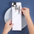 thumbnail image 4 of KAKOWELY Dinner Napkins 5 Pcs Dinner Napkins Cloth Napkins White Cloth Napkins Cotton Napkins Table Napkins Lunch Napkin Square Napkins For Party Wedding, 4 of 4