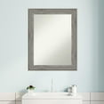 thumbnail image 6 of Amanti Art Regis Barnwood Grey Wood Framed Non-Beveled Bathroom Vanity Wall Mirror - 22.5 x 28.5 in, 6 of 8