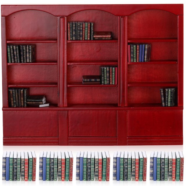 Estantería de Madera en Miniatura para Casa de Muñecas Chivertion Escala 1:12