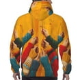 thumbnail image 7 of Fotbe Men's Hoodie with Colorful Sweaters And Strings Pattern - Kangaroo Pocket Pullover Hooded Sweatshirt, Perfect for Daily Wear, Travel, and Home-XX-Large, 7 of 7