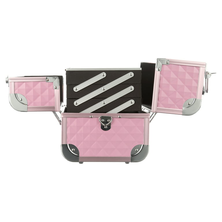 SHANY Premier Fantasy Collection Makeup Artists Cosmetics Train Case - Pink  diamond 