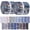 Black, variant on Evjurcn 80Pcs Jelly Roll Fabric Strip Set Breathable Floral Cotton Quilting Fabric Bundles Sewing Supplies for Patchwork Sewing Quilting and Handcrafts, 2.56×19.69 inch
