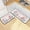 Cat Bike Flower, variant on Dailycode 2 Pcs Kitchen Rug Set Non Slip Absorbent Soft Floor Mats for Kitchen Bathroom Funny Illusion Geometric 19.7"x27.6"+19.7"x47.2"