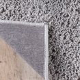 thumbnail image 3 of HomeRoots 486789 4 x 6 ft. Shag Stain Resistant Rectangle Area Rug, Silver, 3 of 5