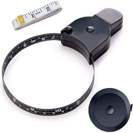 

Round Tape Measure All Black Mini Telescopic Tape 150 cm Body Measuring Tape CHMORA
