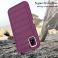 thumbnail image 3 of Asuwish Compatible with TCL Ion Z Phone Case Hybrid Rugged Shockproof Hard Protective Drop Proof Full Body Heavy Duty Mobile Cell Cover for TCL IonZ T501C T501L Women Men Purple, 3 of 6