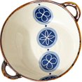 thumbnail image 1 of Large Serving Bowl 24oz Deep Pasta Dish Ceramic Salad Bowl,Irregular Edge, 1 of 7