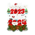 thumbnail image 7 of Penkiiy Matching Family Pajamas Christmas Pajamas for Family Xmas Matching Sets Short Sleeve Shirts and Plaid Shorts Santa Christmas Tree Sleepwear Two-piece Sets Gray 2XL, 7 of 7