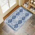 thumbnail image 4 of Farm Retro Blue Bohemia Welcome Doormat for Indoor/Outdoor Entrance Farm Retro Blue Bohemia Decoration Door Mat Kitchen Door Mat Bedroom Doormat 17x30 Inch, 4 of 6