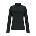 thumbnail image 4 of AUNVITO Women's Two-Piece Set Long Sleeve High Neck Top with Elastic Waist Skirt Elegant and Chic-Style Outfit, 4 of 9