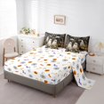 thumbnail image 5 of Homewish Kawaii Forest Ghost Twin Bedding for Teens, Autumn Daisy Wildflower Bedding Comforter Set, Halloween Reversible, 7pcs, 5 of 7
