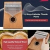 17 Keys Kalimba Thumb Piano Mahogany Body Musical Instrument Finger Piano Toys Easy-to-learn