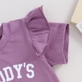 thumbnail image 6 of Bagilaanoe 2pcs Toddler Baby Girl Shorts Set Short Sleeve Letter Print T Shirt Tops + Shorts 6M 12M 18M 24M 3T Kids Casual Summer Clothes, 6 of 9
