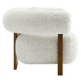thumbnail image 6 of Modway Jace Faux Fur Fabric Upholstered Accent Chair in Feather, 6 of 9