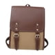 thumbnail image 5 of Mochila de cuero para mujer, diseño vintage, bolso de viaje, bolso para ordenador, mochila de día, bolso para libros Caqui, 5 of 9