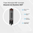 thumbnail image 2 of Tripie Monopie K&F Concept Aleación de Aluminio Cabezal 360°, 2 of 7