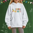 thumbnail image 2 of XQYLOS Graphic Casual Pullover Sweatshirt Hoodies for Girls Students First Day of School Back-to-School Fall Autumn Trendy Outerwear 2025 Clothes, 2 of 4
