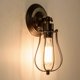thumbnail image 5 of Aplique de pared industrial Iluminación vintage Aplique de pared de alambre rústico ajustable Aplique de pared de jaula de metal Lámpara estilo Edison Luz de porche antigua (bombilla no incl, 5 of 5