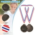 thumbnail image 3 of Uxcell 2.6" Copper Basketball Medals, 3Pcs Basketball Award Medals, 3 of 6