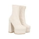 thumbnail image 1 of Botín De Plataforma Alta Inspo Versace Lycra Piel Sintético Latte Para Mujer Platonia MAFER-03-LATE, 1 of 8