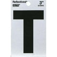 thumbnail image 2 of Hillman 840836 3" Black and Silver Reflective Poly-Film Adhesive Letter T, 2 of 2