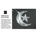 thumbnail image 4 of LED Star Moon Ramadan Decorations String Lights Bedroom Window Curtain Decor Lamp,8 Lighting Modes,for Ramadan Wedding Party Home Garden Bedroom Outdoor Indoor Wall Decorations, 4 of 5
