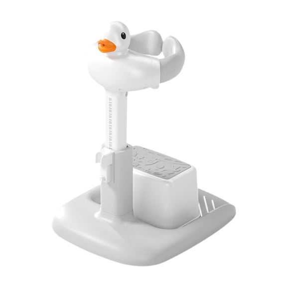 Mesa de baño para bebé, antideslizante, con asiento y soporte de ducha para bebés de 0 a 6 meses. Blanco gris