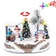 thumbnail image 2 of Colección de aldea navideña de invierno Decoración Iluminada Animación musical iluminada con árbol central Pista de patinaje sobre hielo móvil, 2 of 4