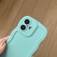 thumbnail image 5 of Designed for iPhone 17 Case, Soft Silicone Gel Rubber Phone Cover, Cute Curly Wave Frame Shape Slim TPU Bumper Women Girly Shockproof Protective Case, for iPhone 17, Pink, 5 of 8