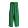 thumbnail image 7 of Men’s Linen Wide Leg Pants Elastic Waist Drawstring | Lightweight Breathable, Loose Fit Full Length Trousers, Big and Tall, Casual Summer Beach Daily Wear, 3XL, 7 of 7